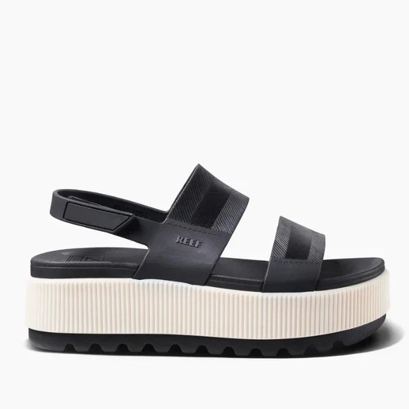 REEF Water Vista Higher Black Vintage Slingback Sandal Woman’s Size 9 - Picture 5 of 10